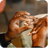 Engagement ring ceremony